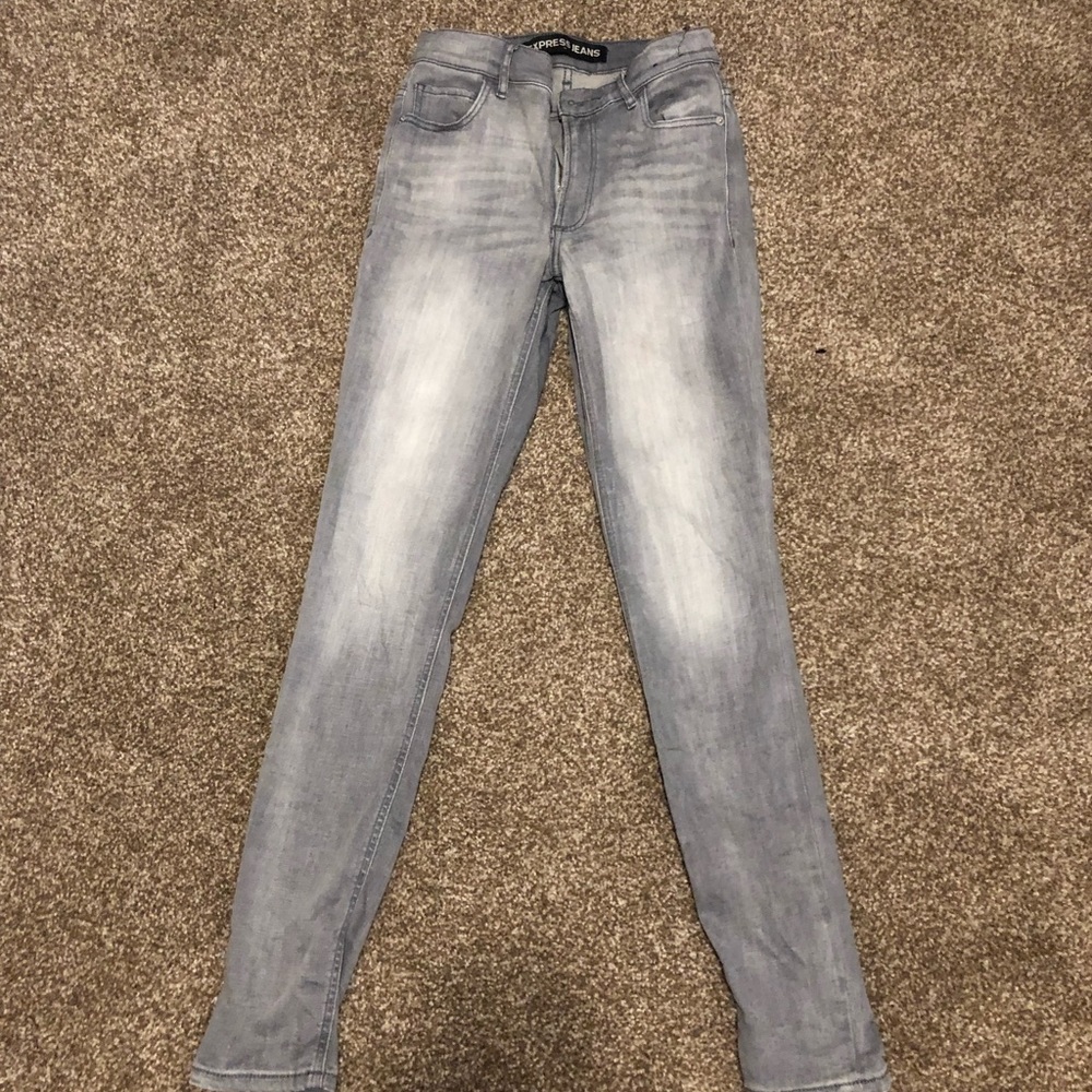 HighRise Grey Skinny Jeans/Jegging